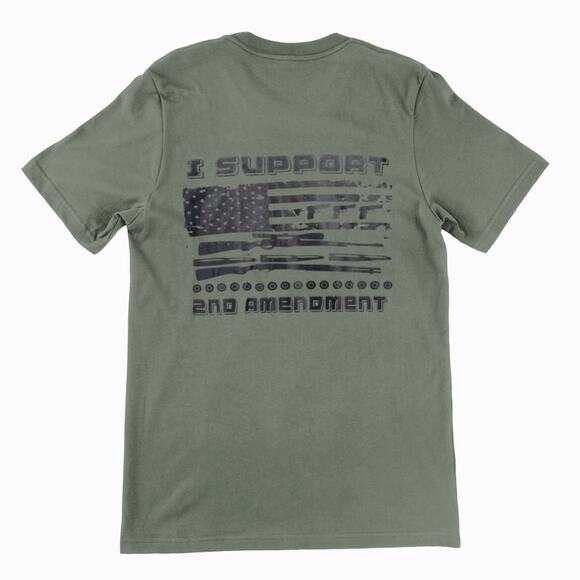 Support 2nd Amendment Handmade Sublimated Graphic Tee - Picture 4 of 9